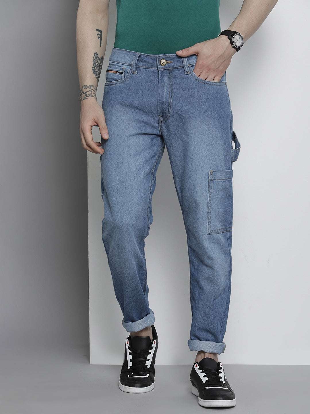 Shop Men Distress Carpenter Jeans Online.