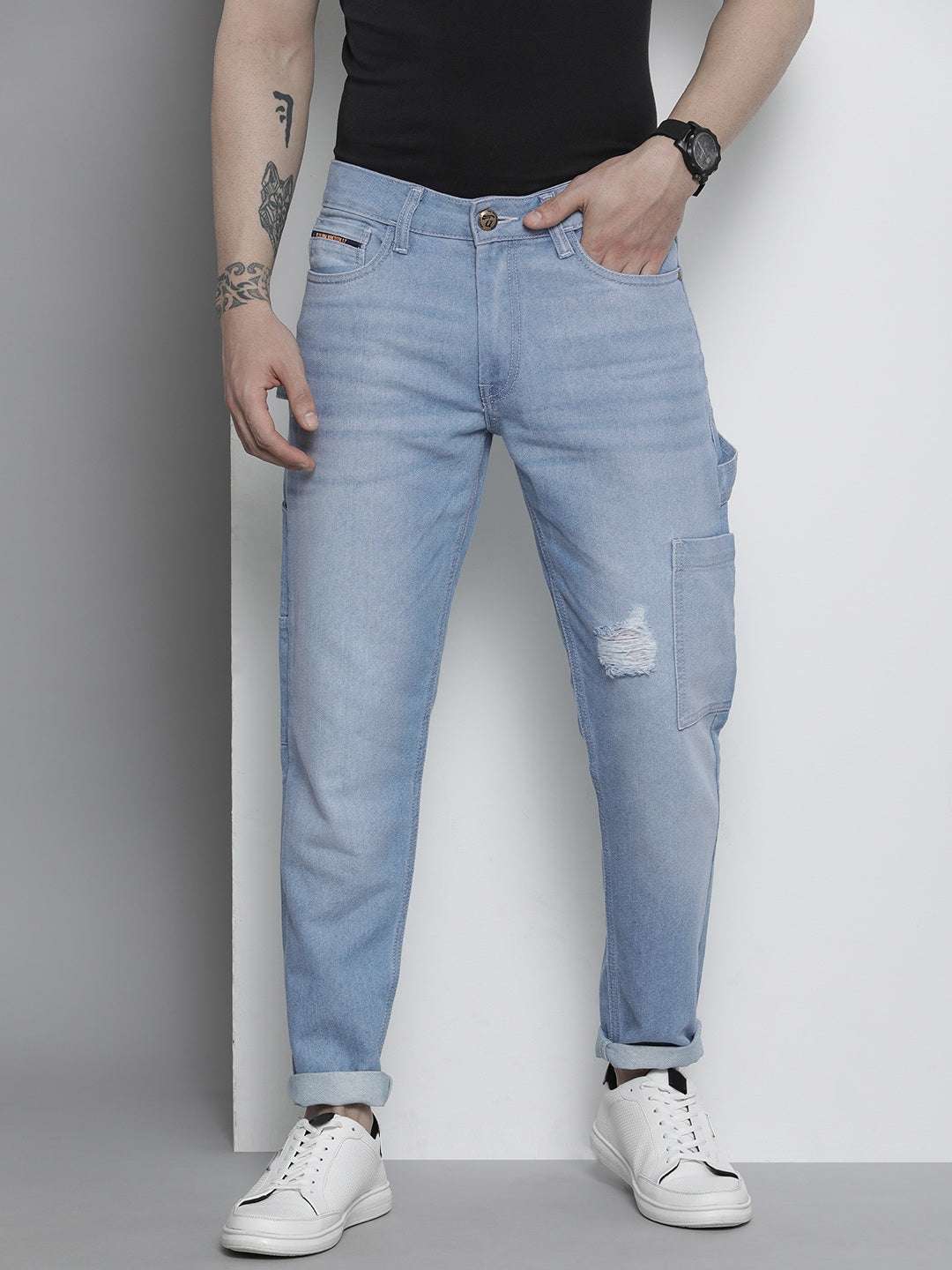 Shop Men Distress Carpenter Jeans Online.