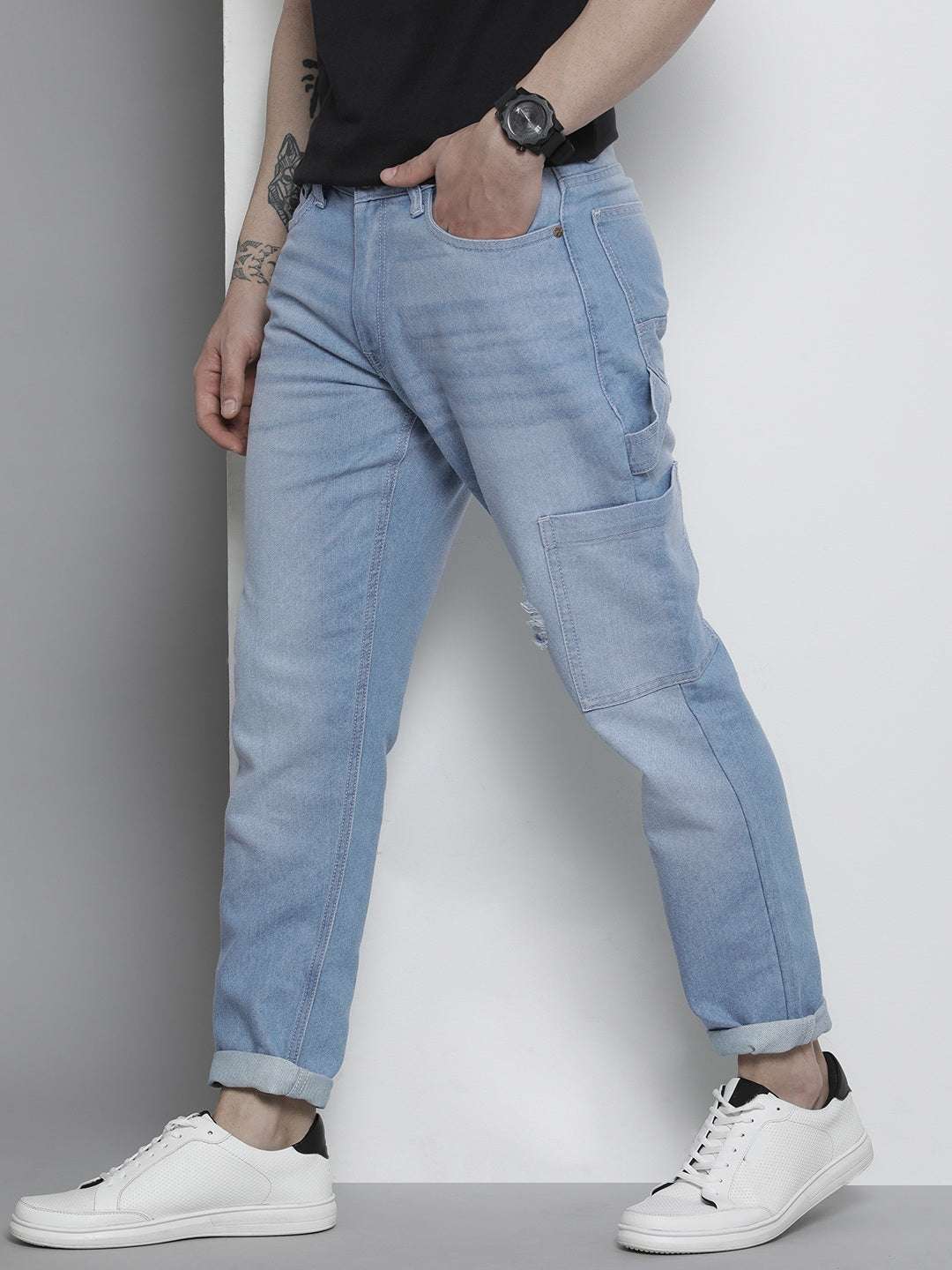 Shop Men Distress Carpenter Jeans Online.