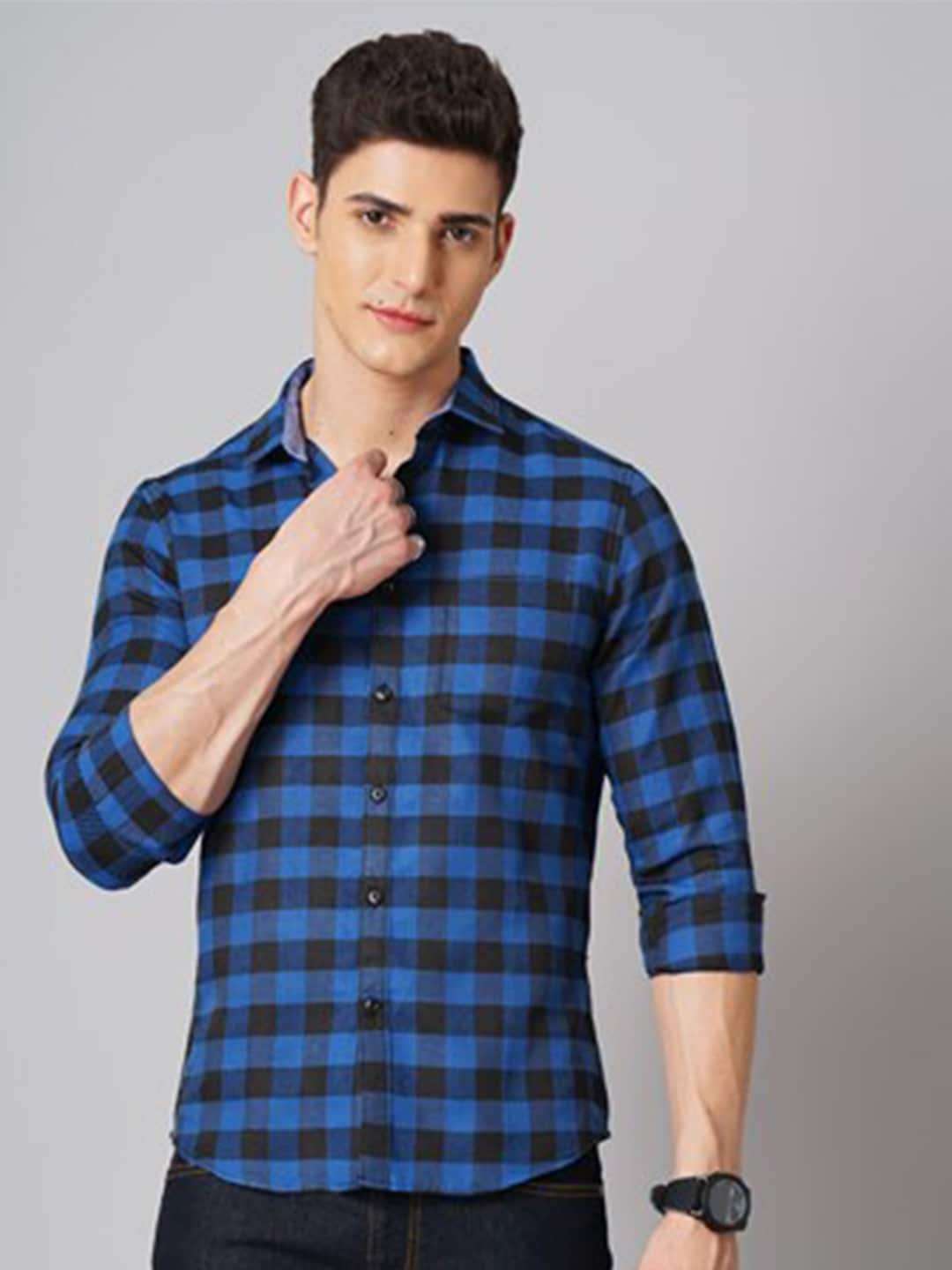 Shop Men Checked Shirt Online.