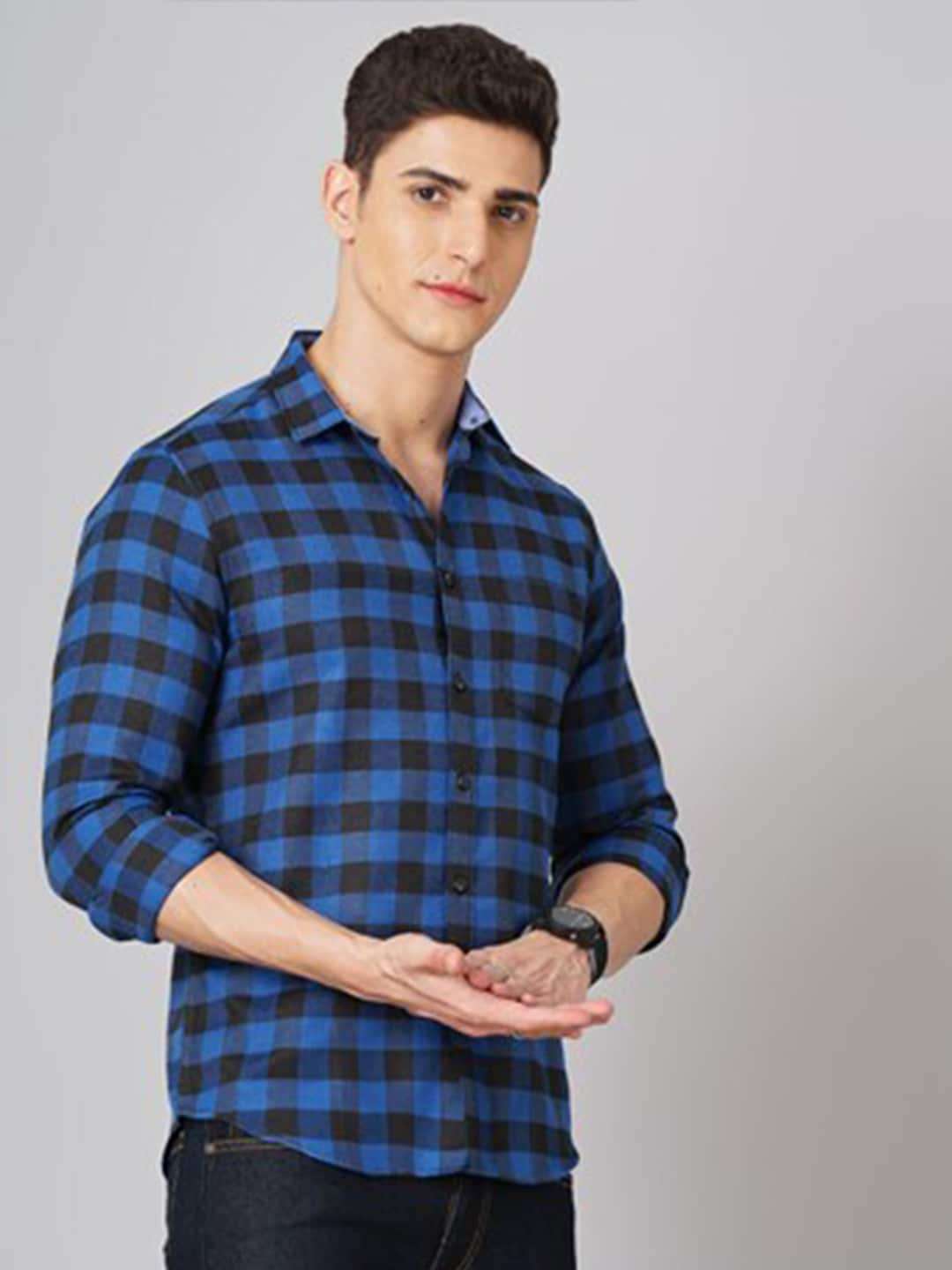 Shop Men Checked Shirt Online.