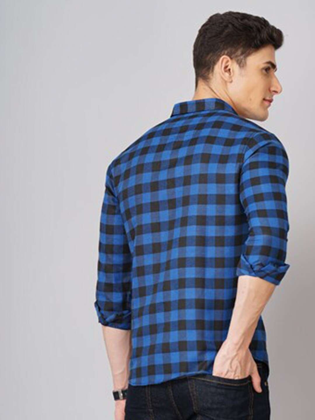 Shop Men Checked Shirt Online.