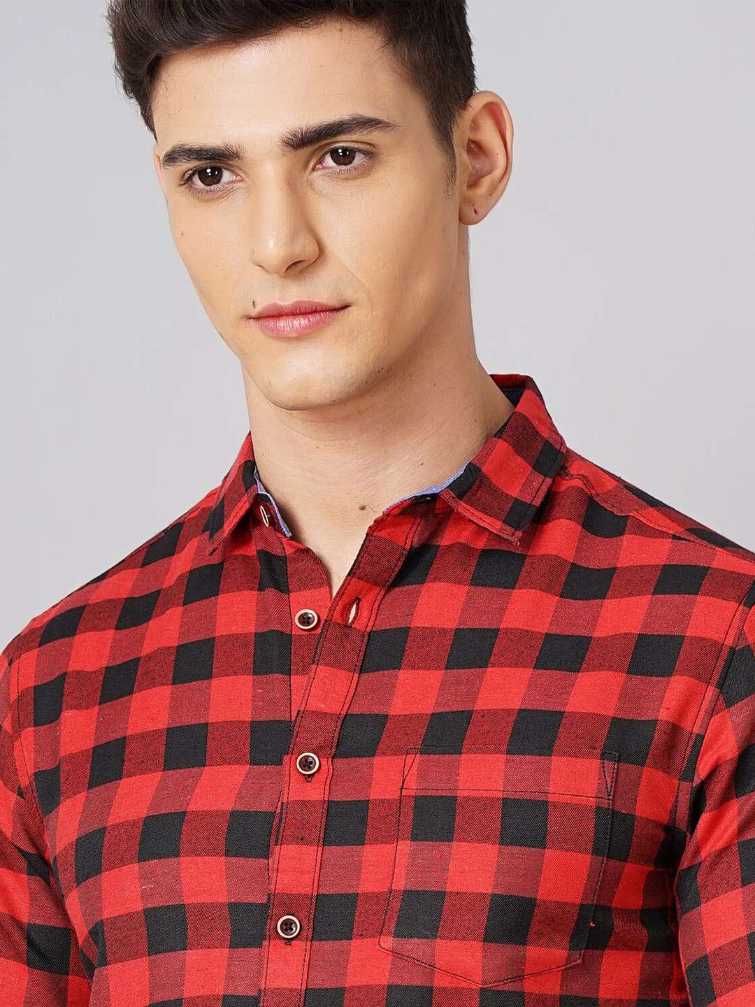 Shop Men Checked Shirt Online.