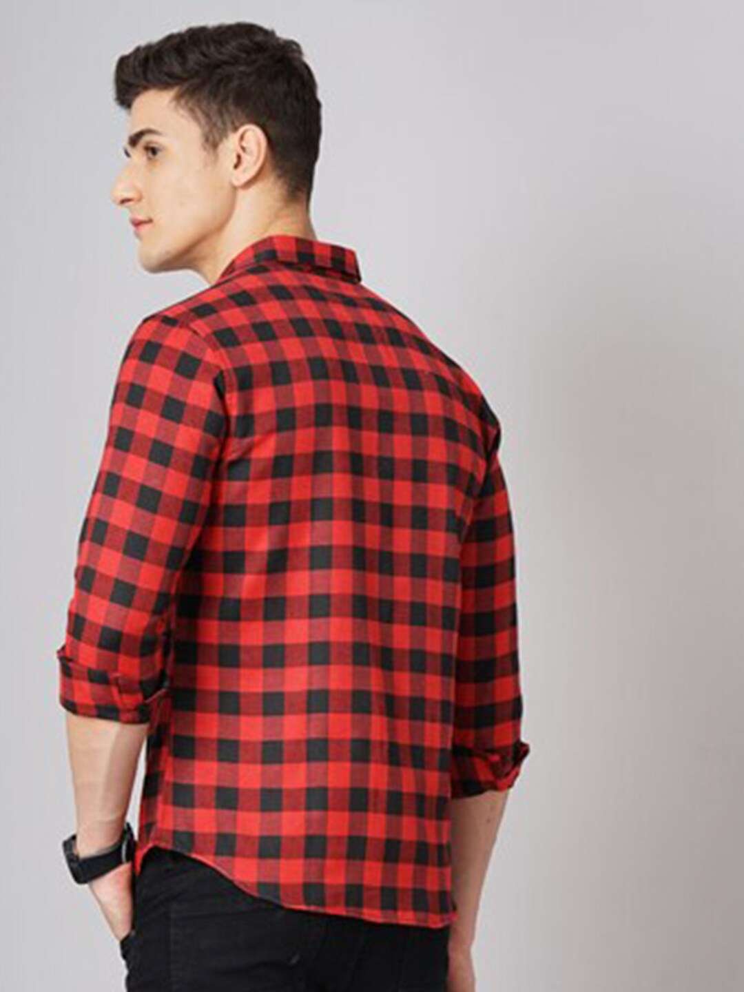 Shop Men Checked Shirt Online.