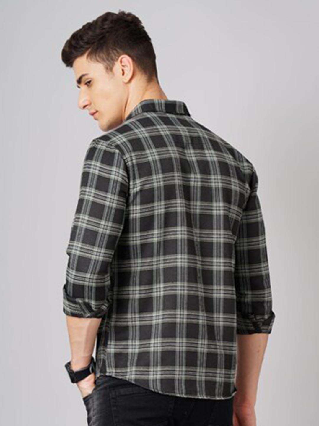 Shop Men Checked Shirt Online.