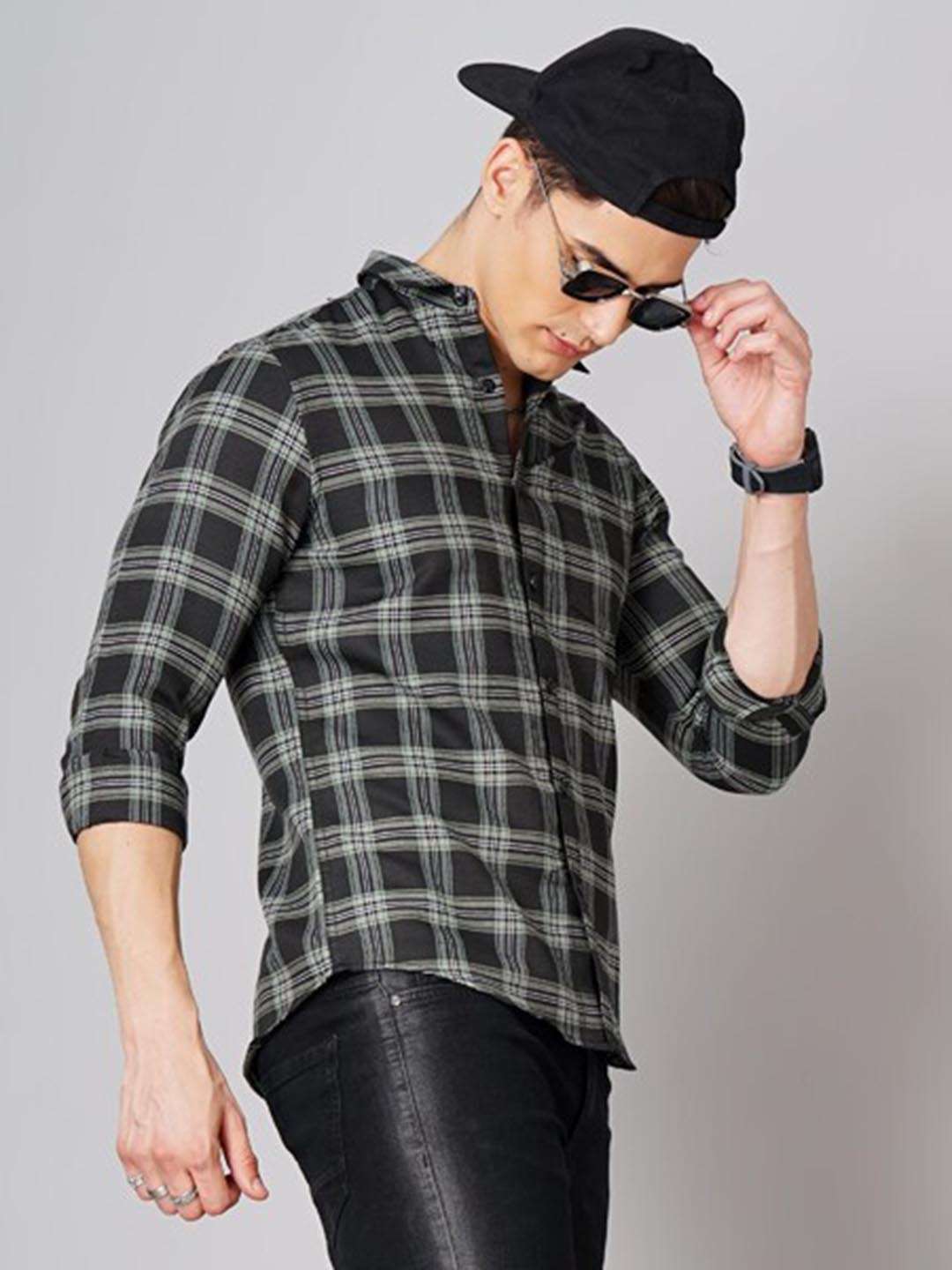 Shop Men Checked Shirt Online.