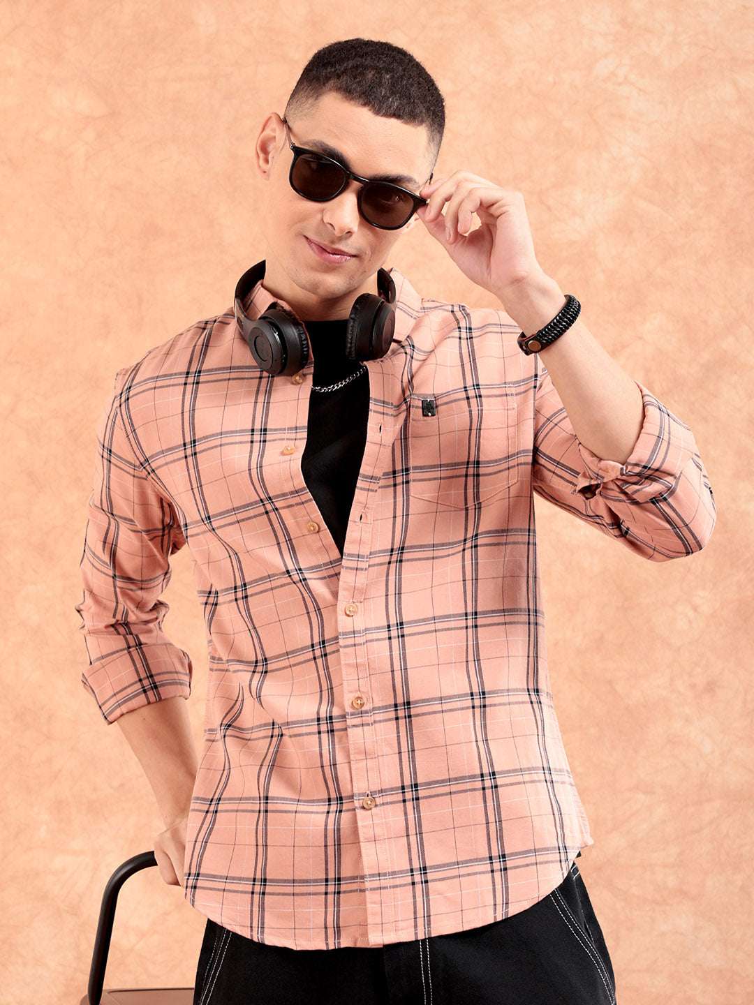 Shop Men Checked Shirt Online.