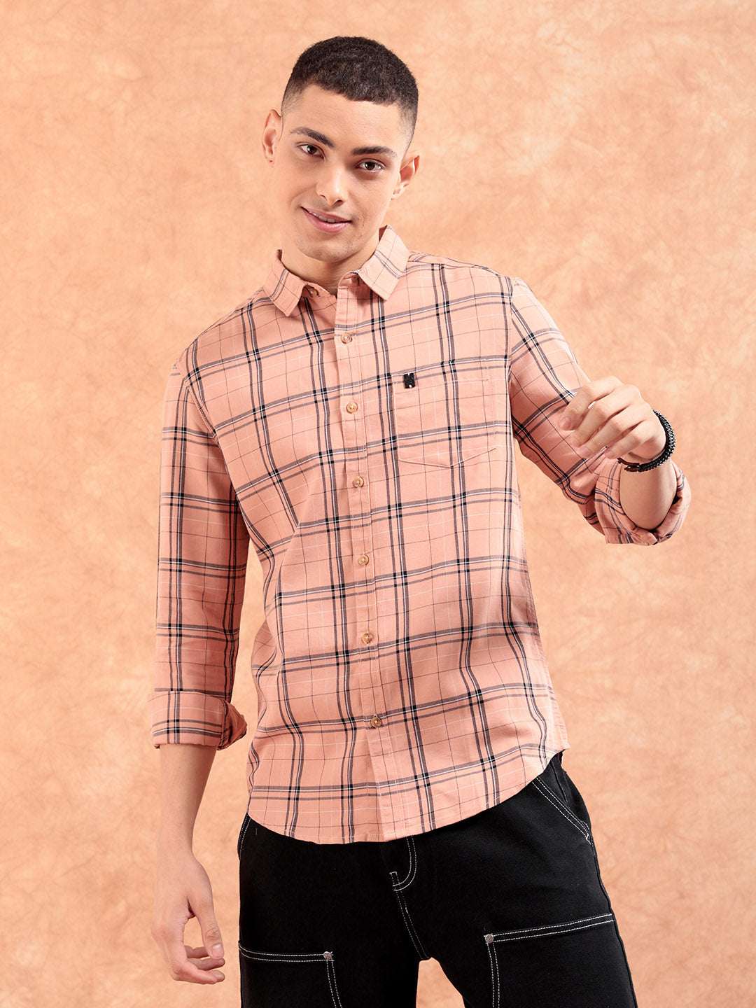 Shop Men Checked Shirt Online.