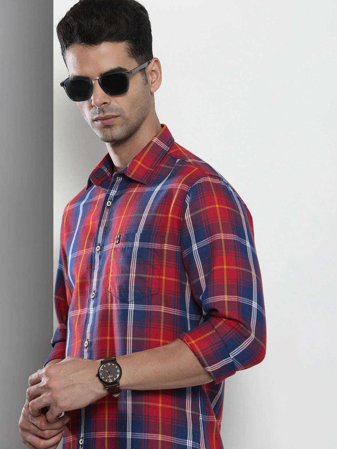 Shop Men Checked Shirt Online.