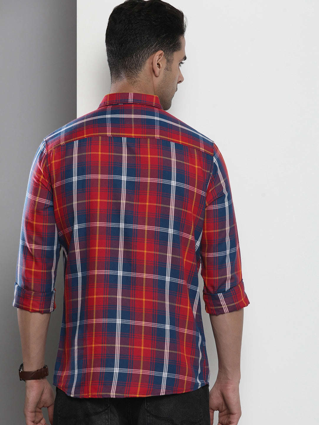 Shop Men Checked Shirt Online.