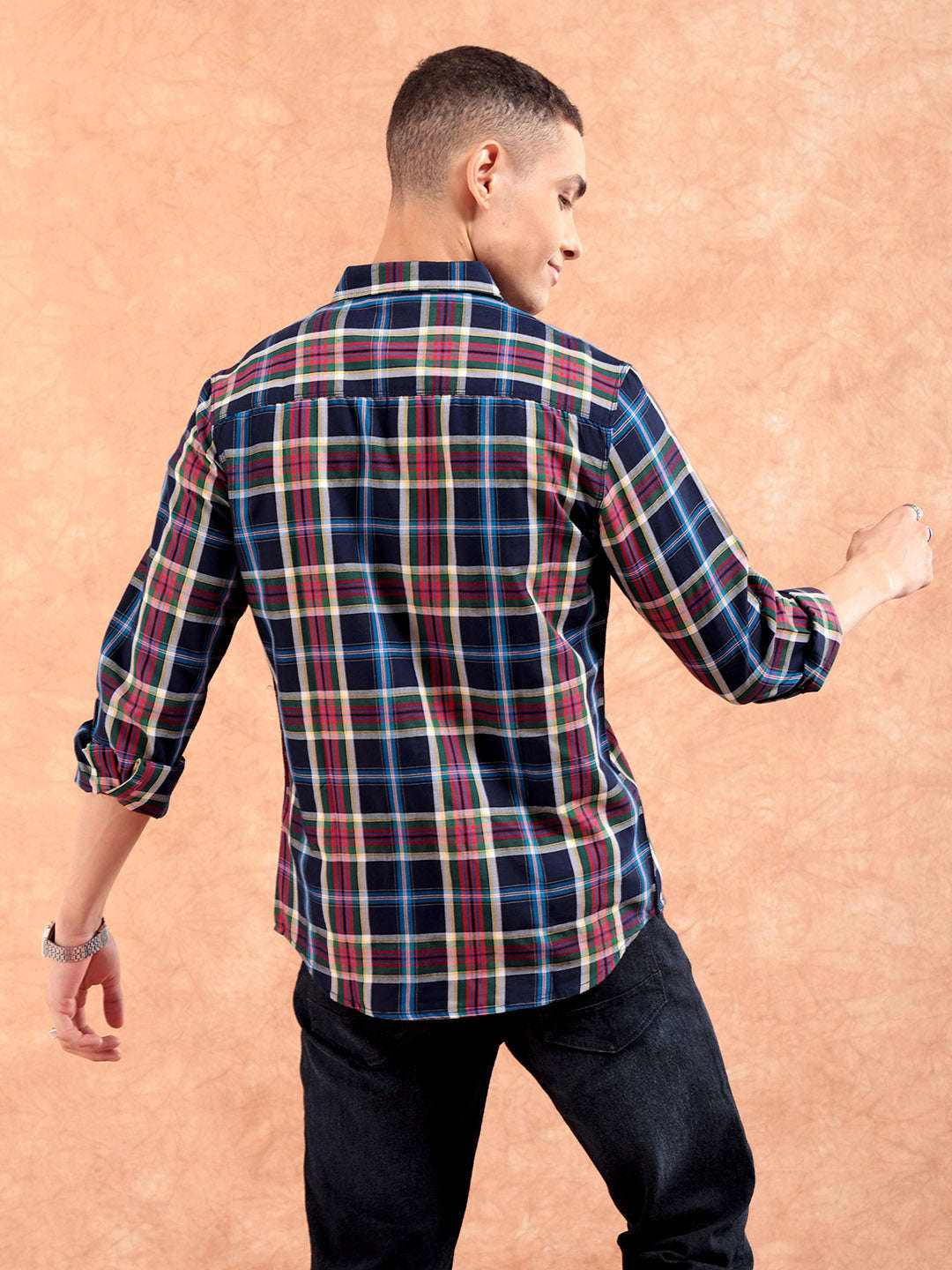 Shop Men Checked Shirt Online.