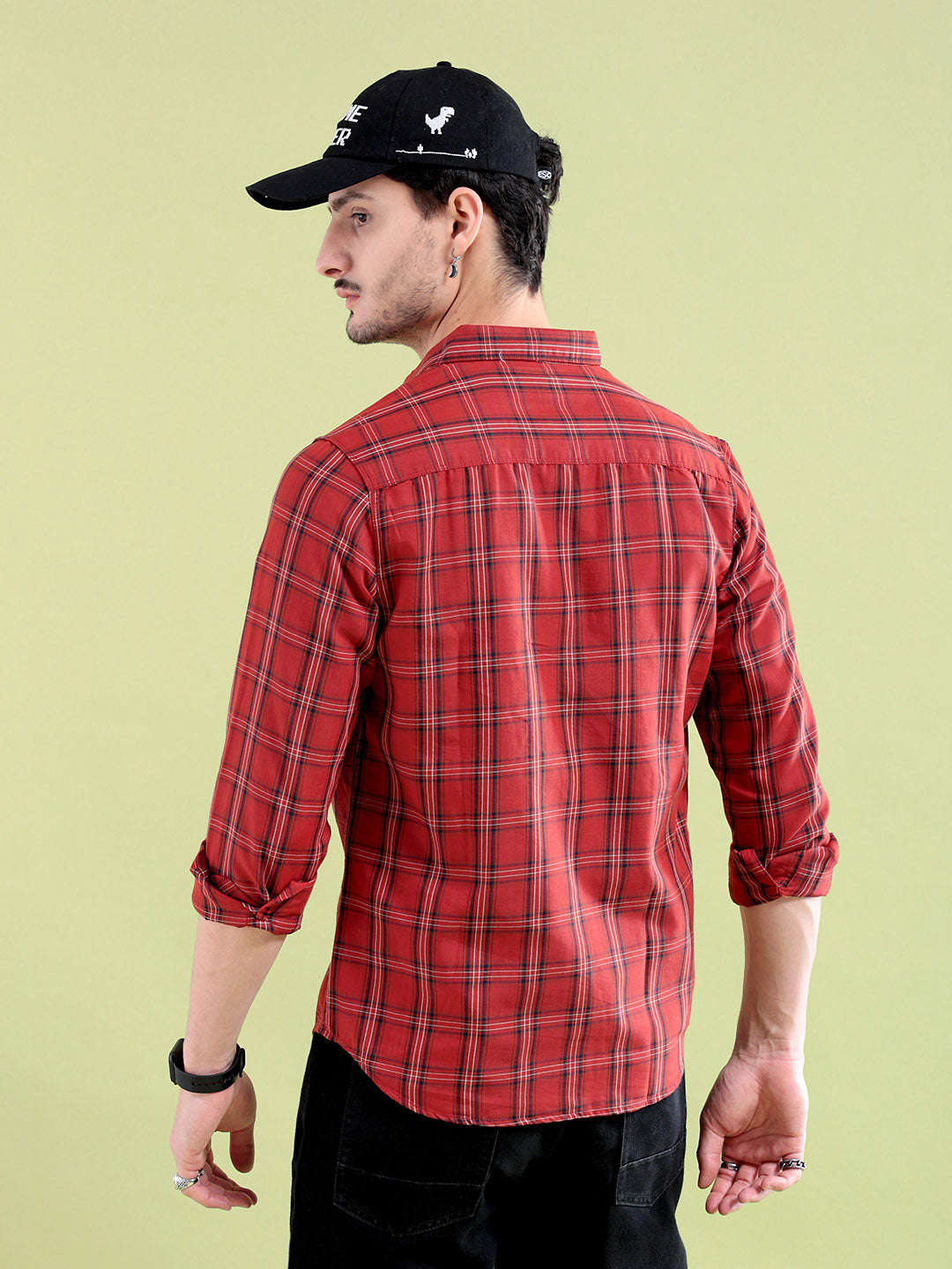 Shop Men Checked Shirt Online.