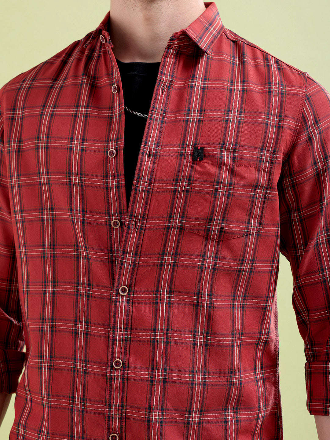 Shop Men Checked Shirt Online.