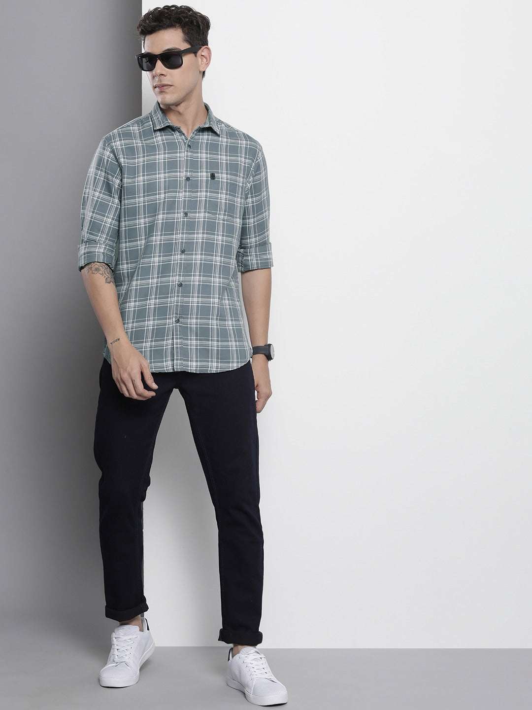 Shop Men Checked Shirt Online.