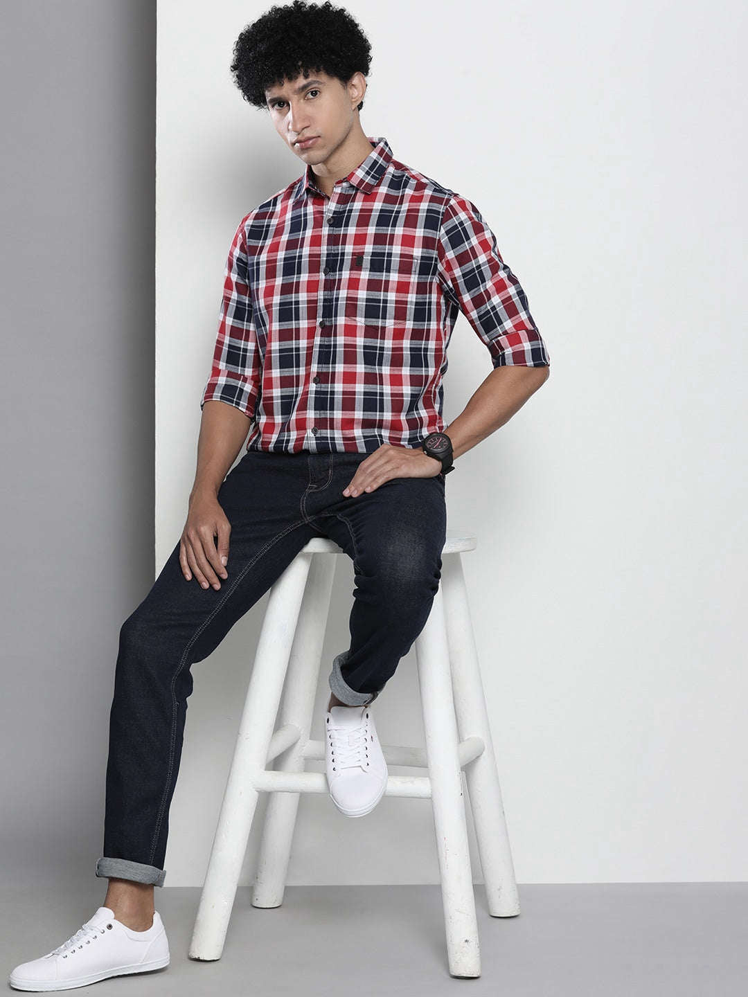 Shop Men Checkered Shirt Online.