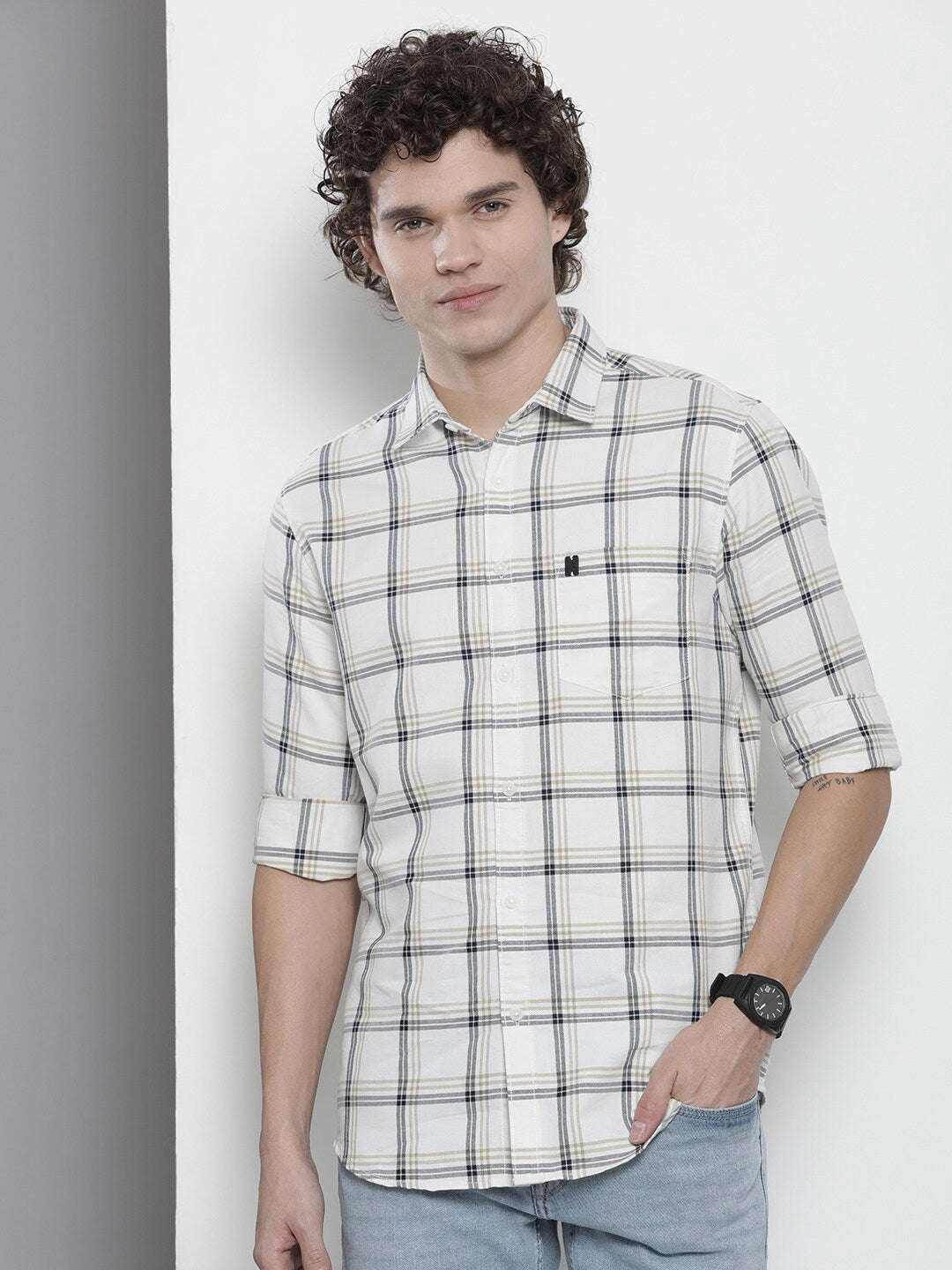 Shop Men Checkered Shirt Online.