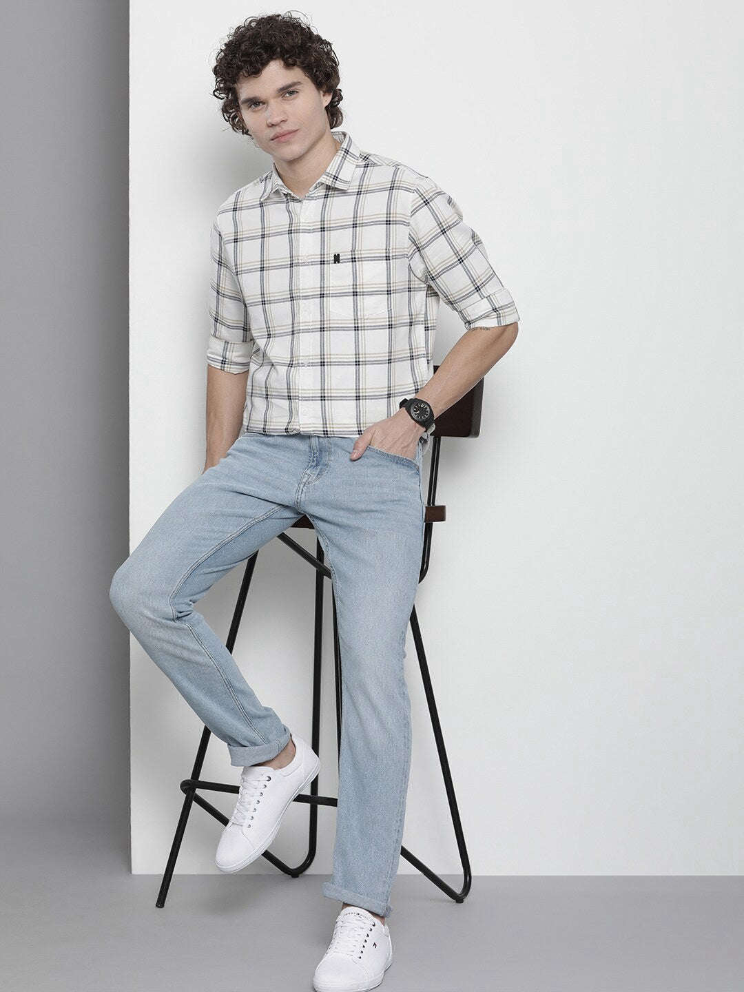 Shop Men Checkered Shirt Online.