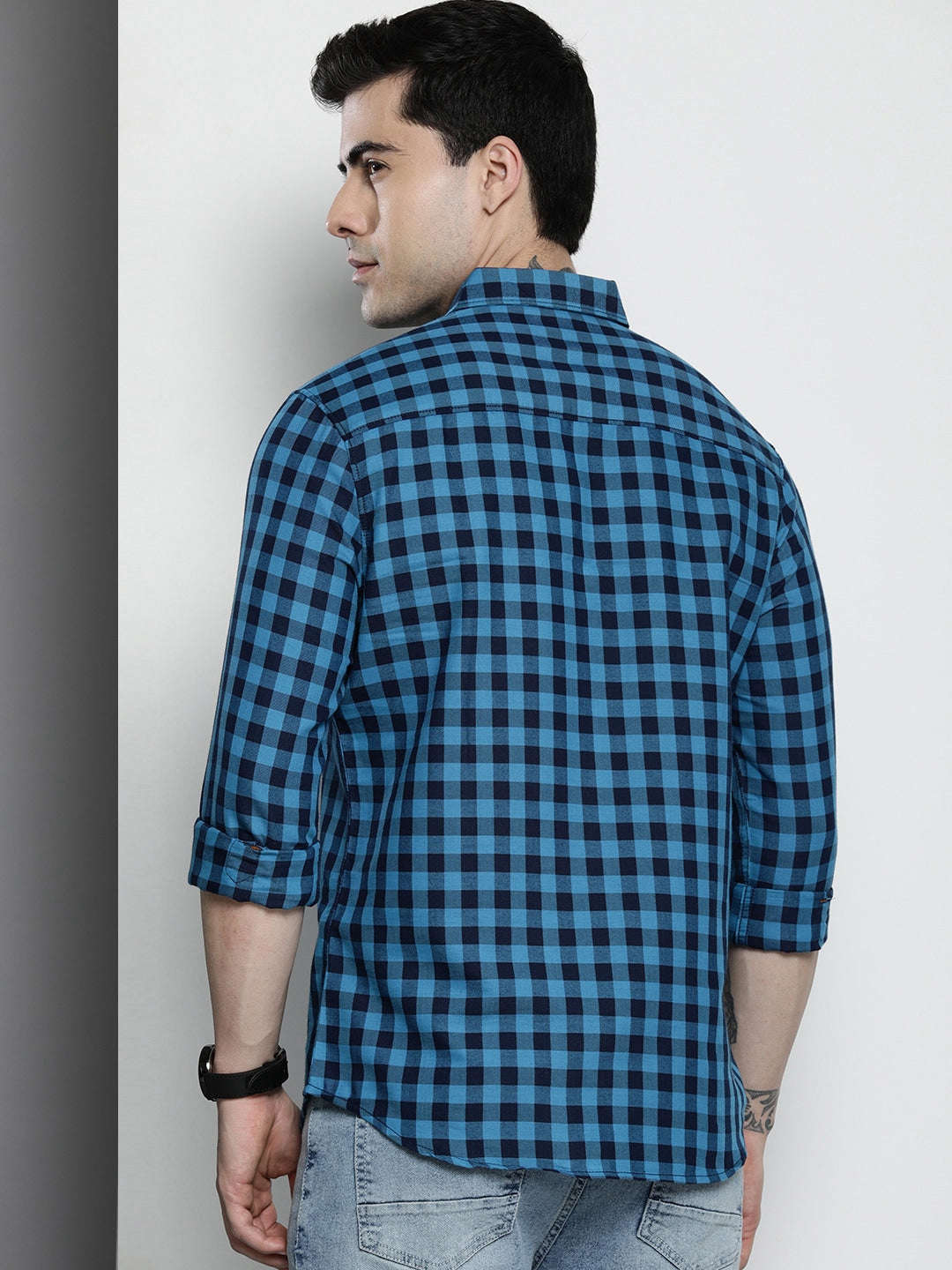 Shop Men Checked Shirt Online.