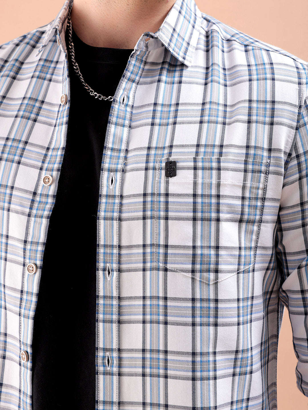 Shop Men Checked Shirt Online.