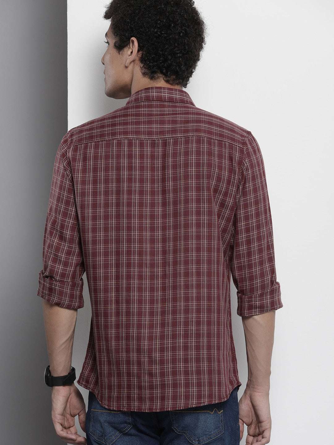 Shop Men Checked Shirt Online.