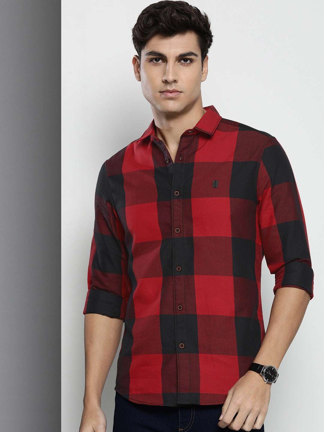 Shop Men Checked Shirt Online.