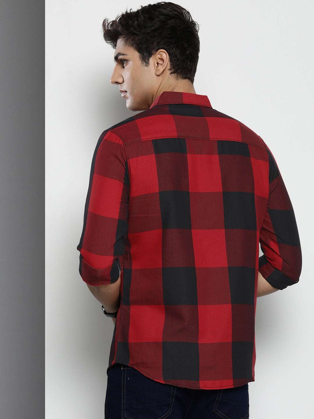 Shop Men Checked Shirt Online.