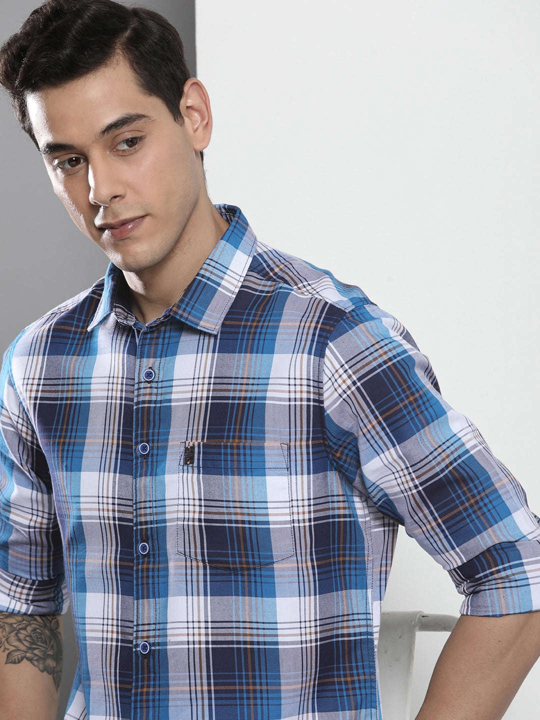 Shop Men Check Shirt Online.