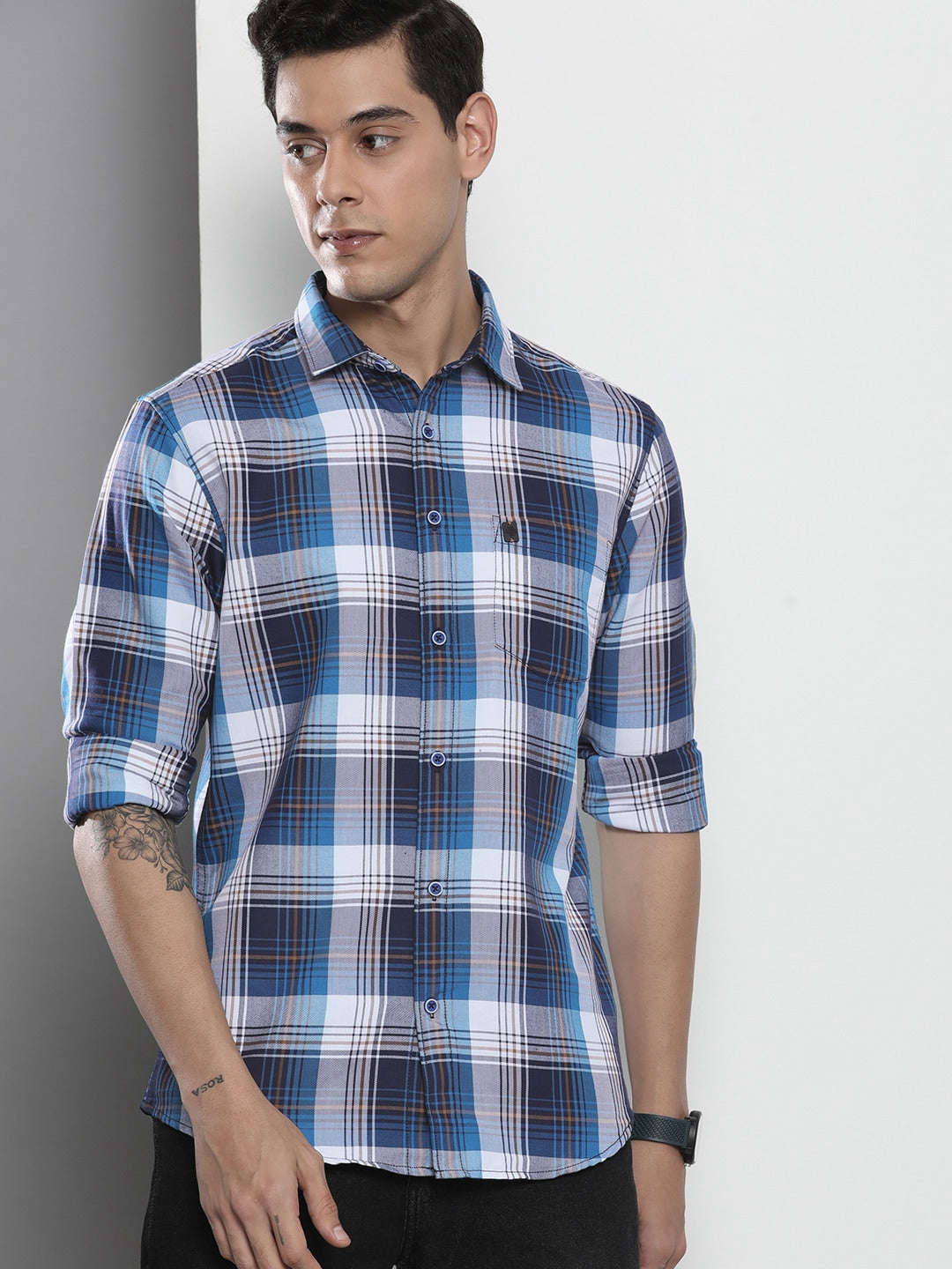 Shop Men Check Shirt Online.