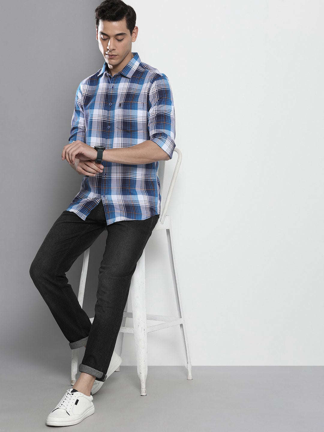 Shop Men Check Shirt Online.