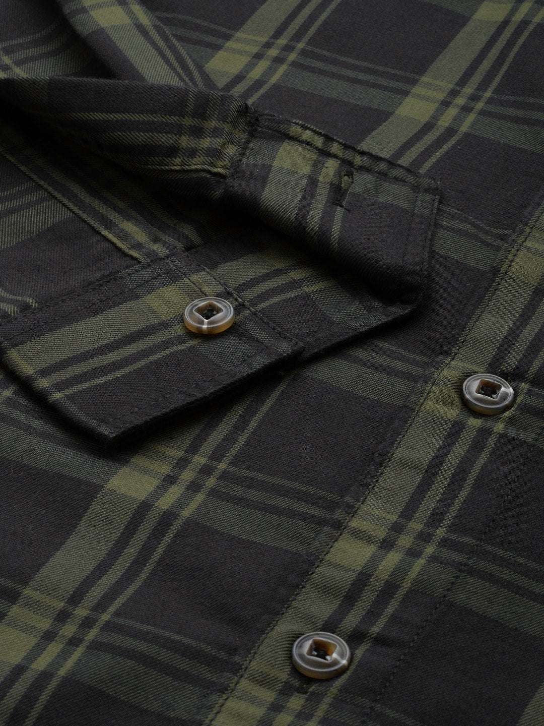 Shop Men's Checked Regular Fit Shirt Online.