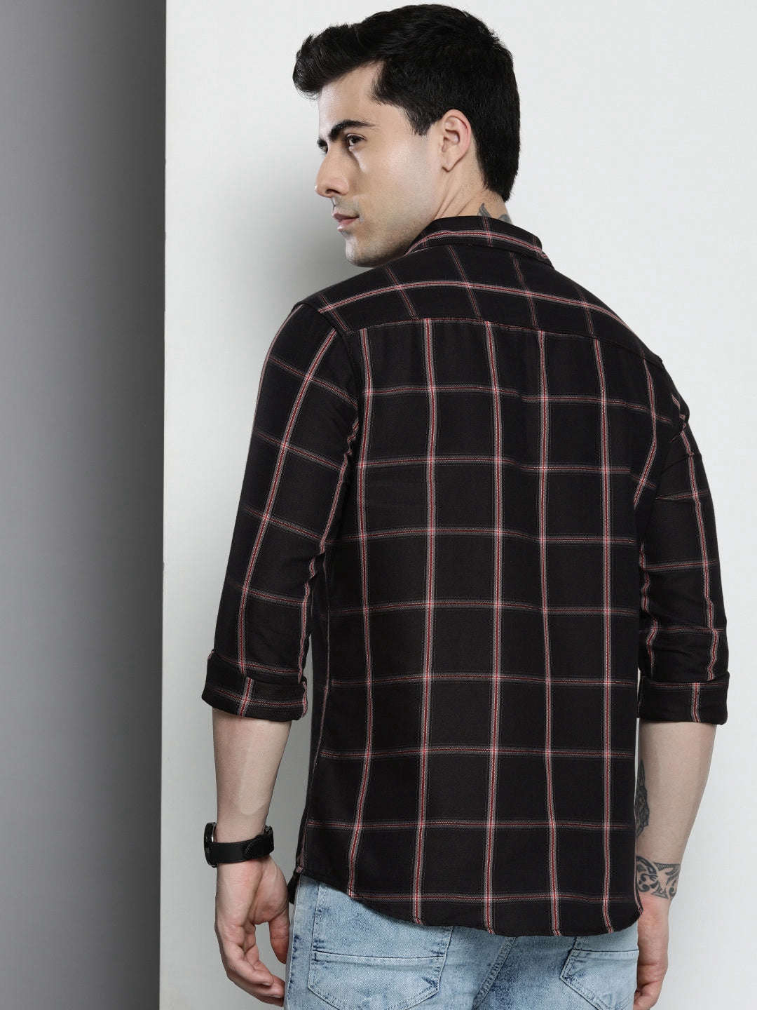 Shop Men Checked Shirt Online.