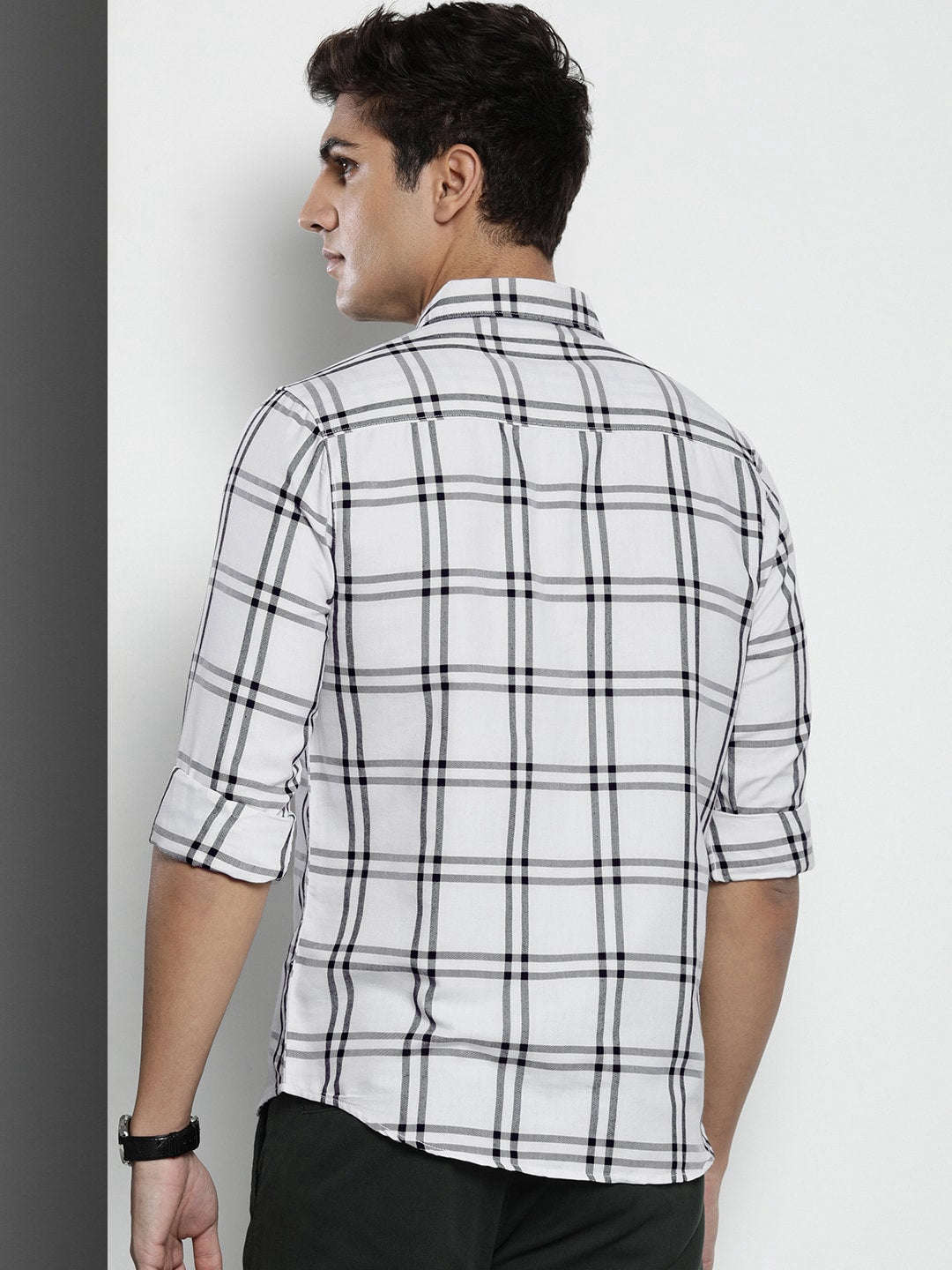 Shop Men Checked Shirt Online.