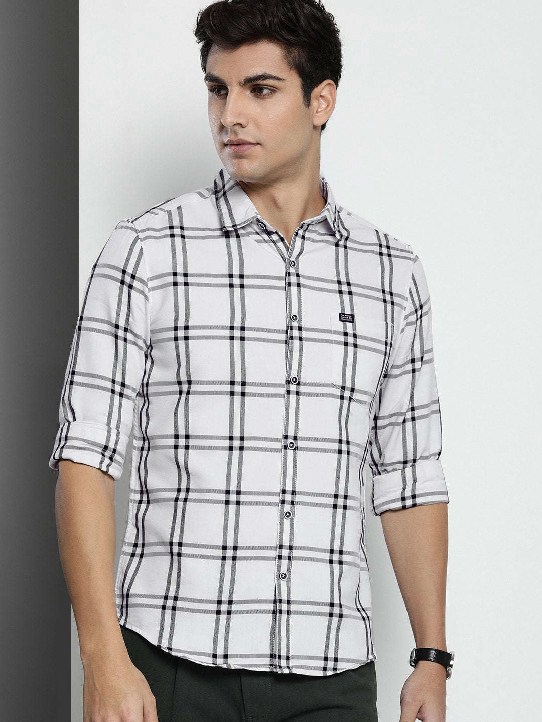 Shop Men Checked Shirt Online.