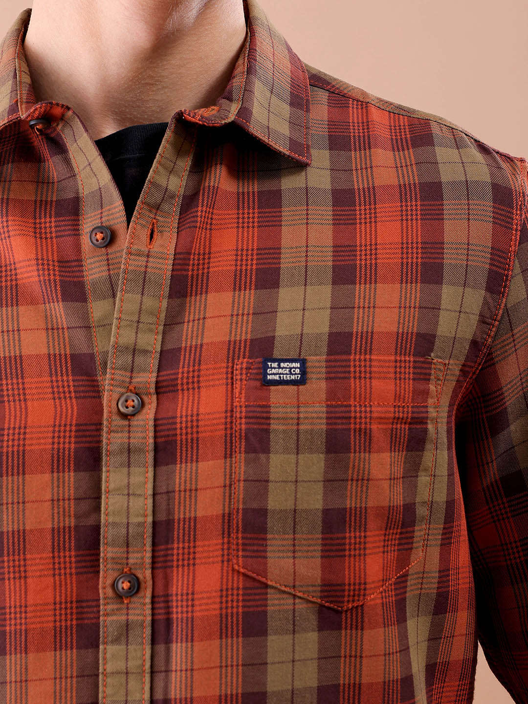 Shop Men Checked Shirt Online.