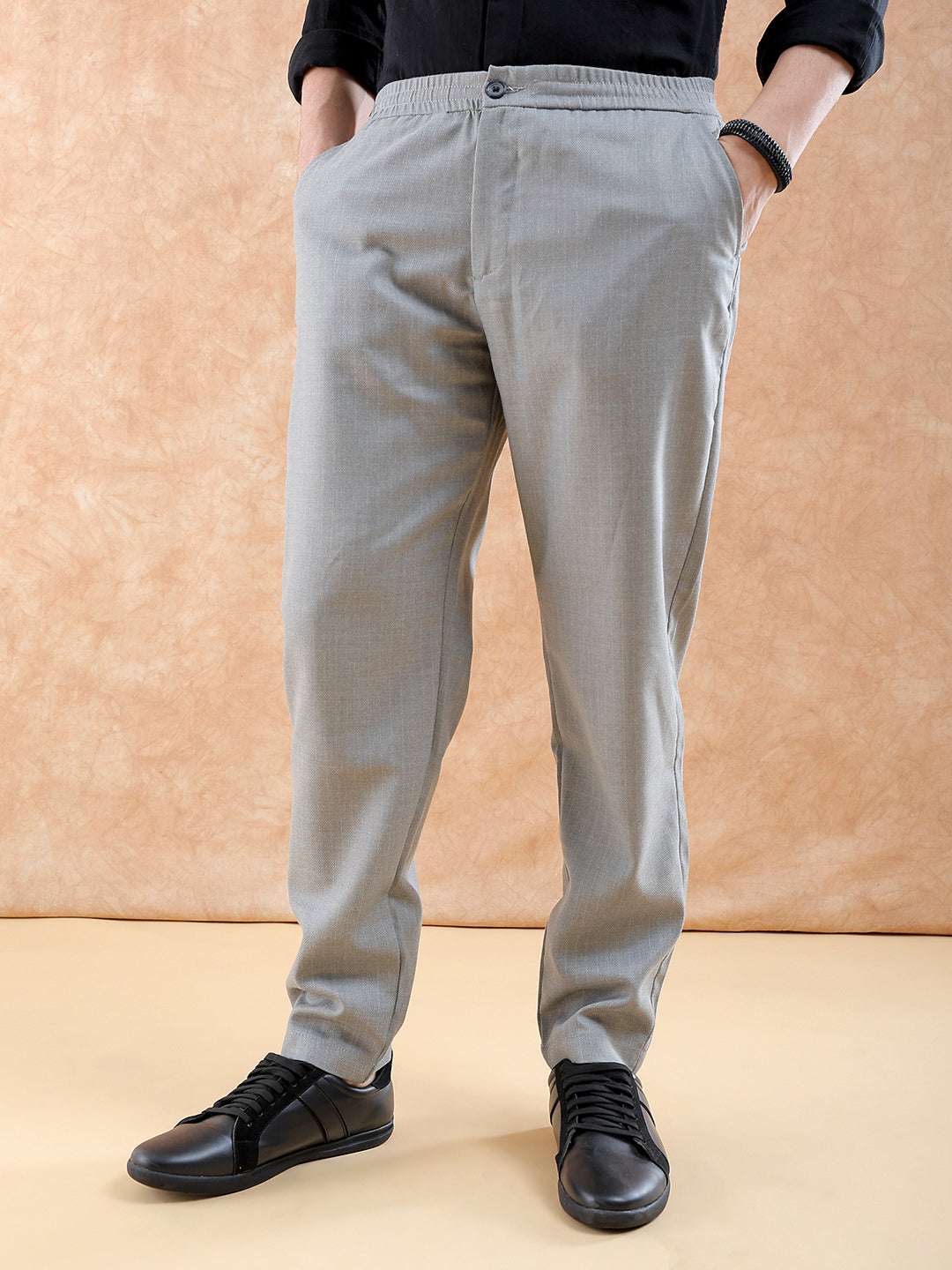 Shop Men Solid Trouser Online.