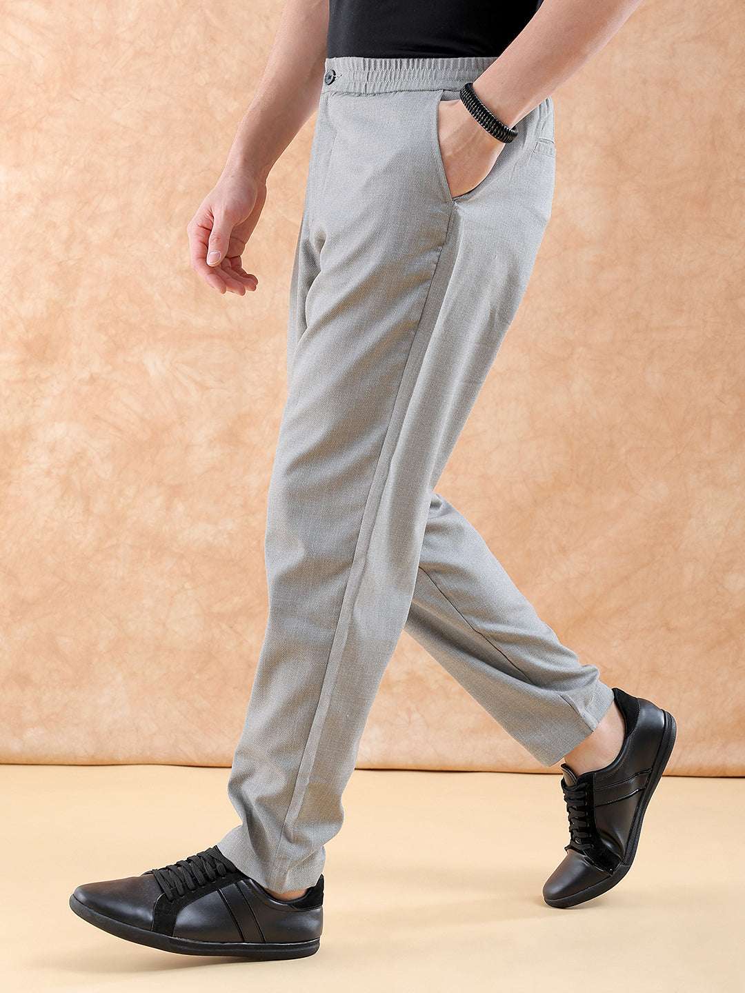 Shop Men Solid Trouser Online.