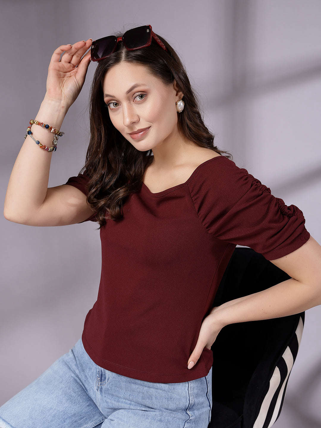 Shop Women Solid Top Online.