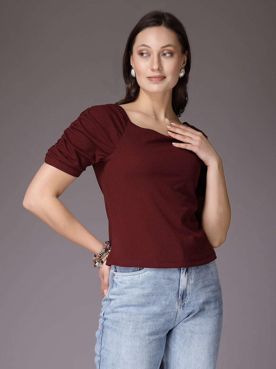 Shop Women Solid Top Online.