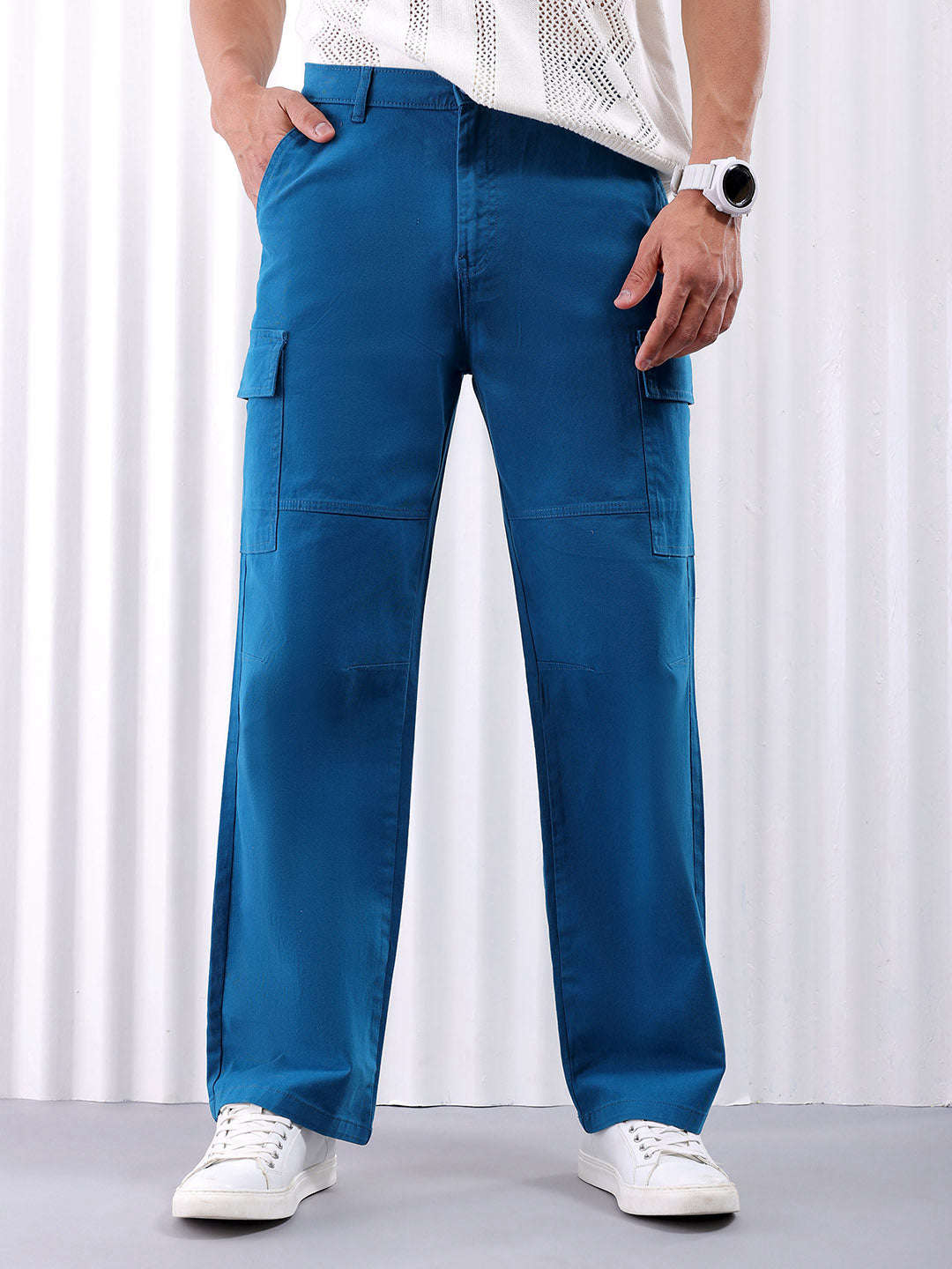 Shop Men Solid Trouser Online.