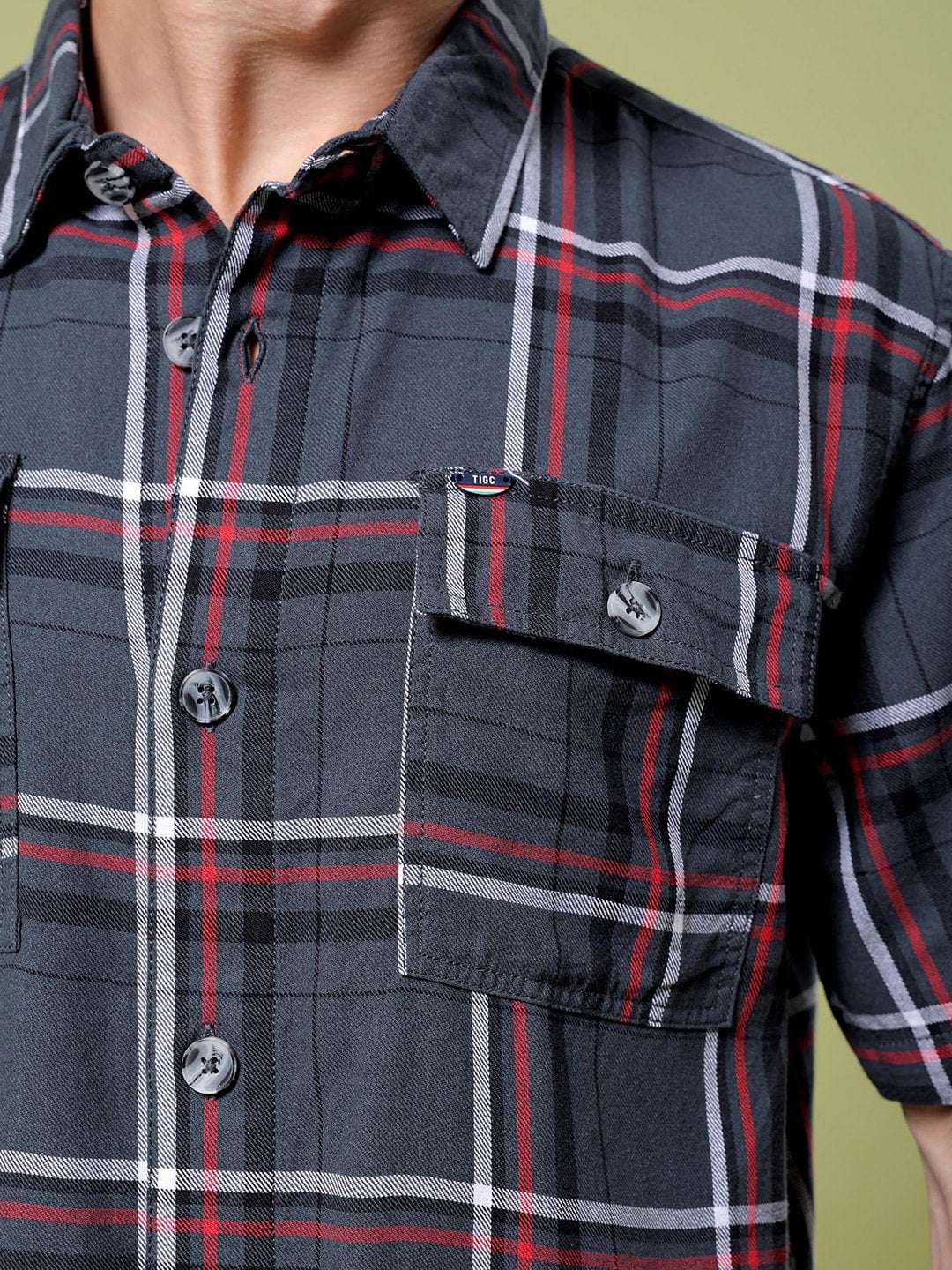 Shop Men Checked Shirt Online.