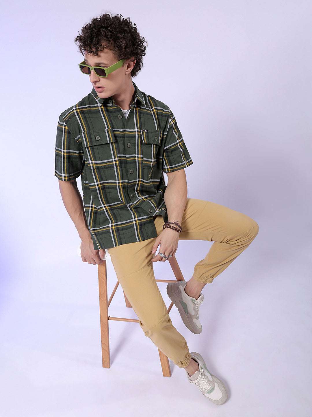 Shop Men Checked Shirt Online.