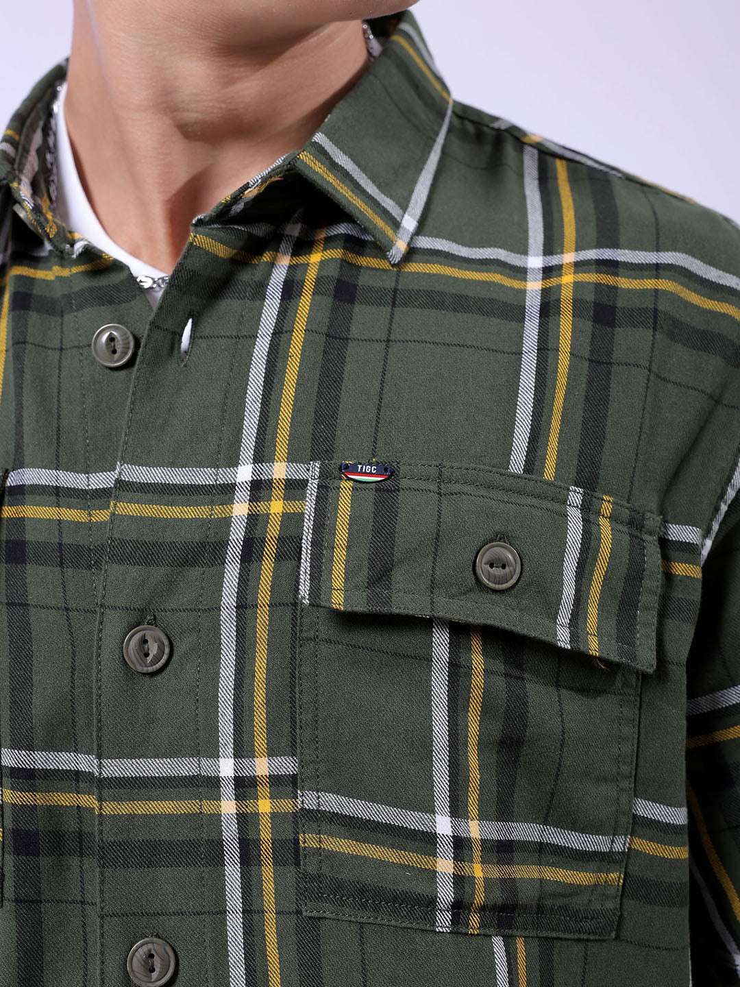 Shop Men Checked Shirt Online.