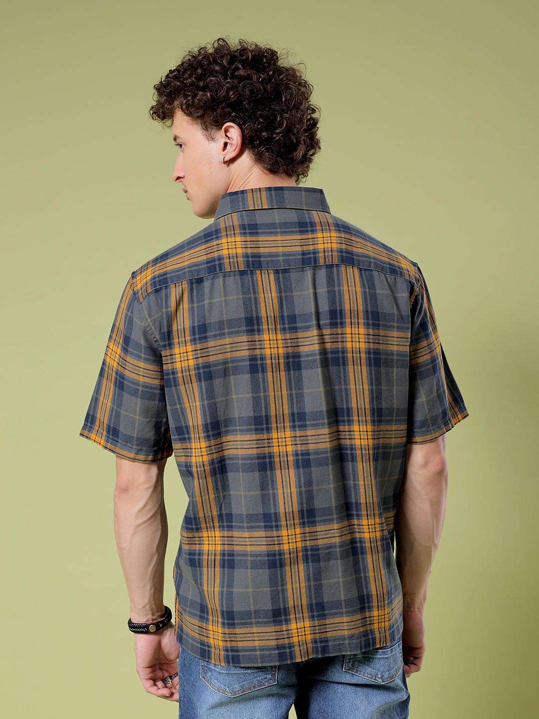 Shop Men Checked Shirt Online.