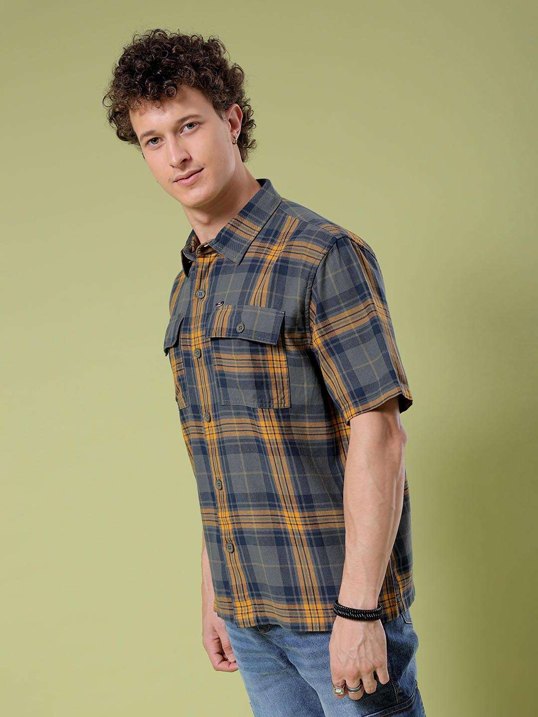 Shop Men Checked Shirt Online.