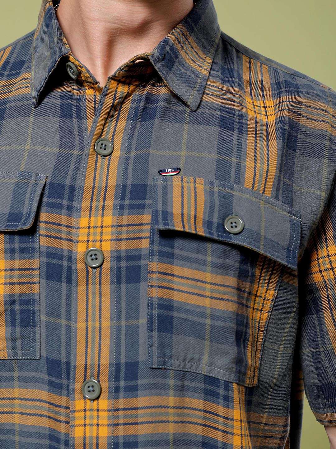 Shop Men Checked Shirt Online.