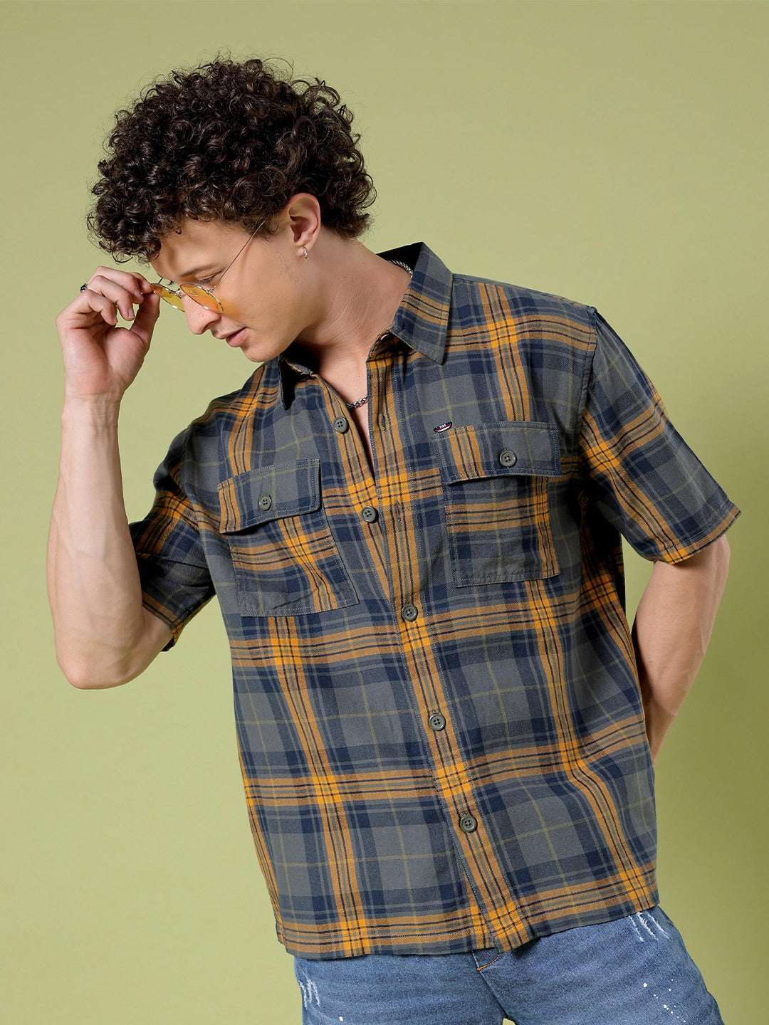 Shop Men Checked Shirt Online.