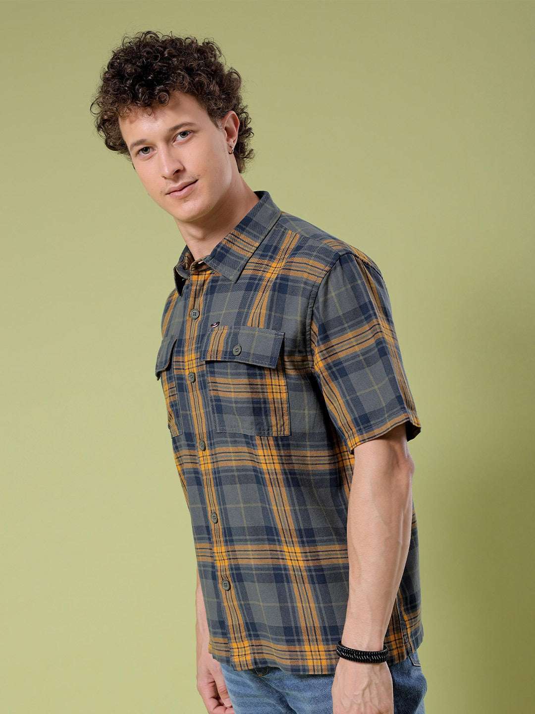 Shop Men Checked Shirt Online.