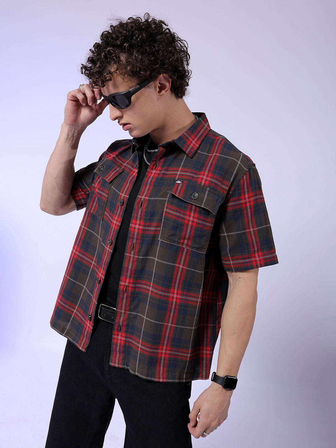 Shop Men Checked Shirt Online.