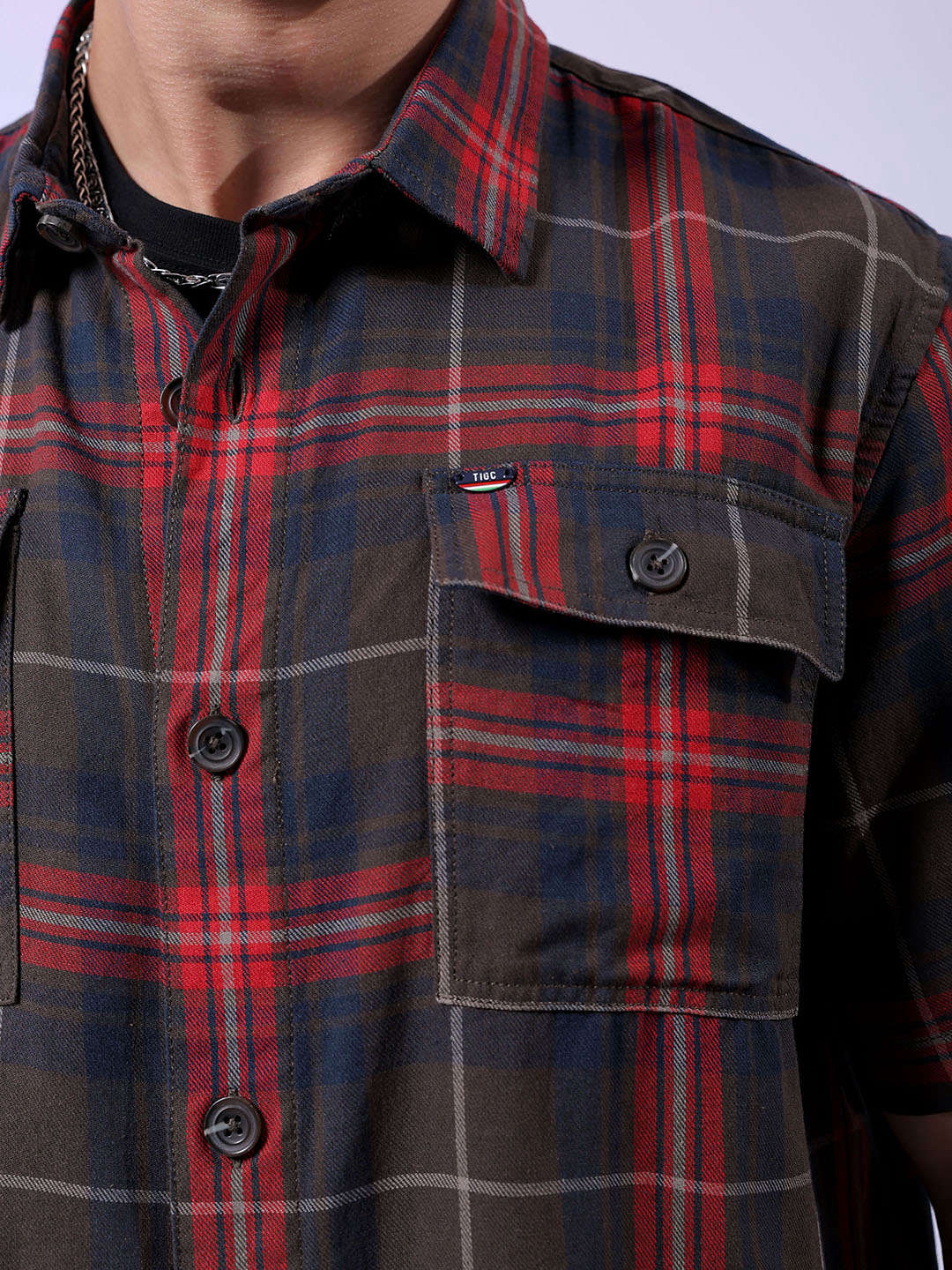 Shop Men Checked Shirt Online.