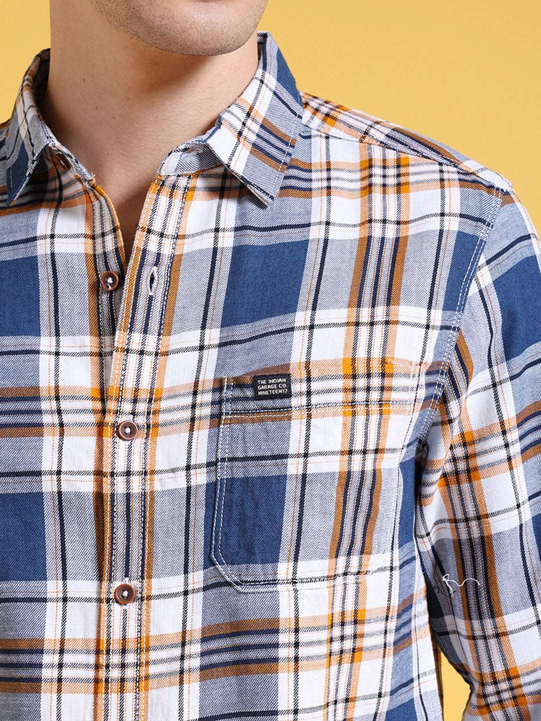 Shop Men Checked Shirt Online.